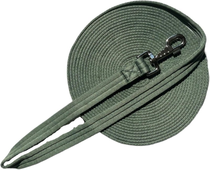 ALLZSMOOTHLY Horse Training Lunge Line with Alloy Trigger Buckle for Accurate Equestrian Training of 32.8 ft(10 Meters) - Image 2